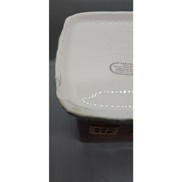 Sakura China Kimble Ceramic Red Barn Schoolhouse Cookie Jar Hand-Painted! - Picture 8 of 8